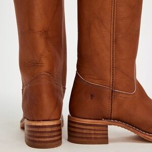 NEW Frye Campus 14L Leather Boots Saddle